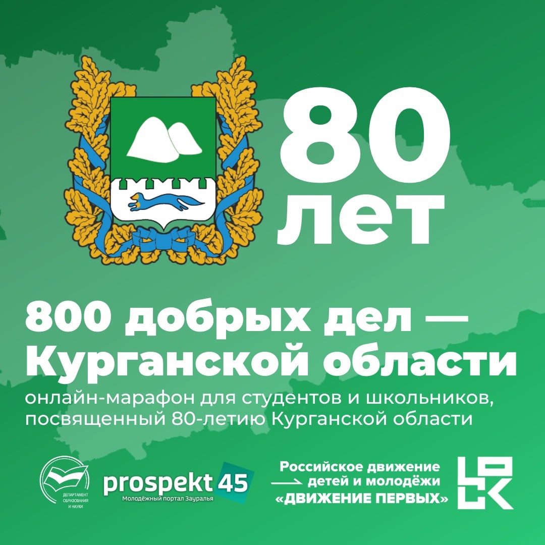 «800 добрых дел – Курганской области»..